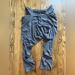 Black noise/white rain drop crotch cotton pants. XL. Crazy soft.